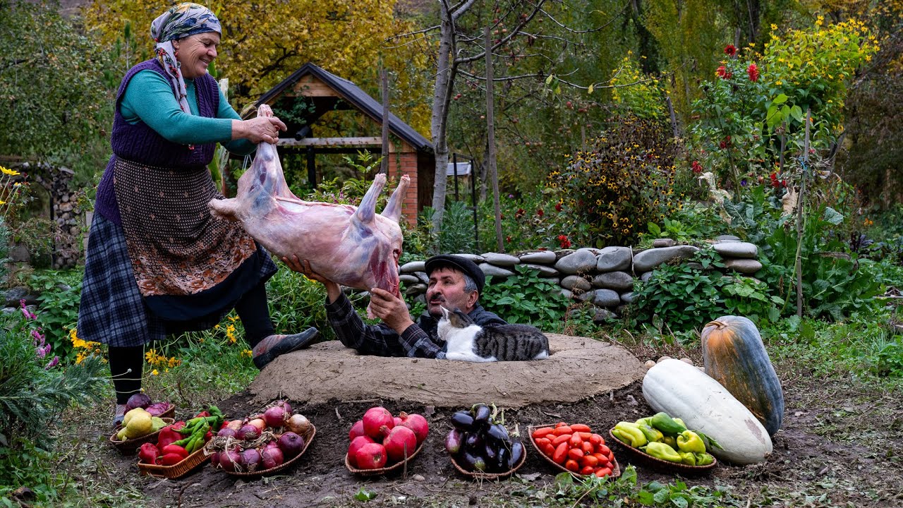 Целый Баран в Подземном Тандуре 🐑🔥🌿
