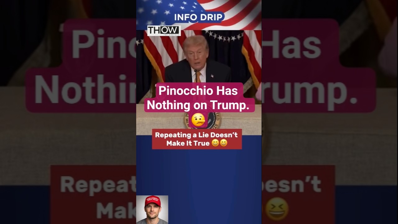 Trump myśli, że powtarzanie kłamstw czyni je prawdą 😂