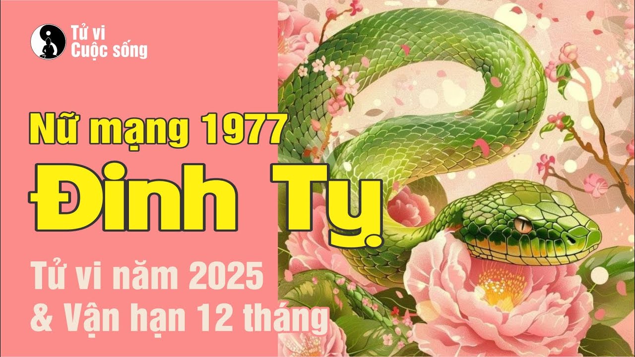 Tử vi TUỔI ĐINH TỴ 1977 nữ mạng - Chi tiết tử vi năm 2025 & Vận hạn 12 th&aacute;ng