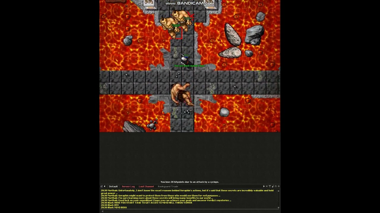 Realesta74 Rookgaard Minotaur Hell Verdia NPC Access