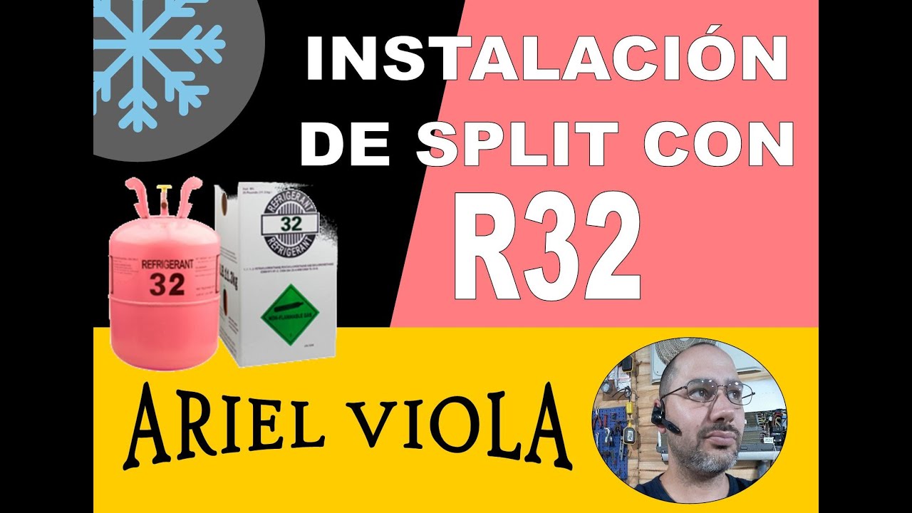 instalacion de aire split con r32