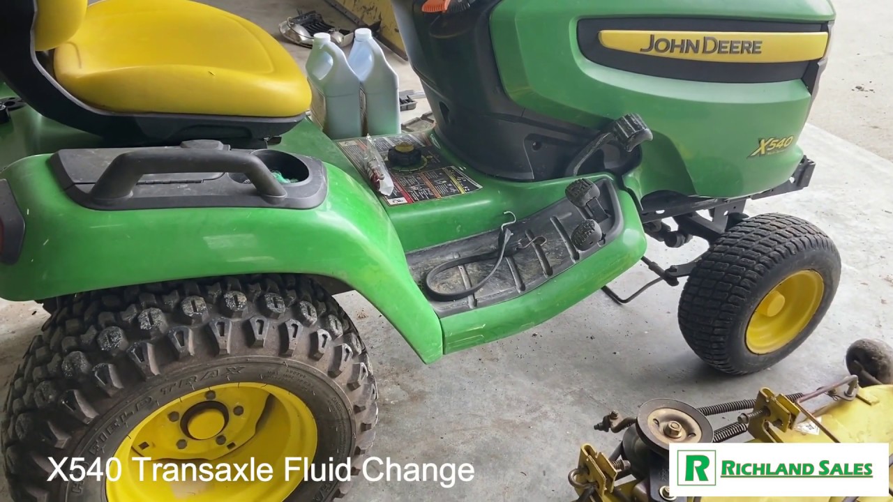 Quick Tip: John Deere X540 Transaxle Fluid and Filter Change