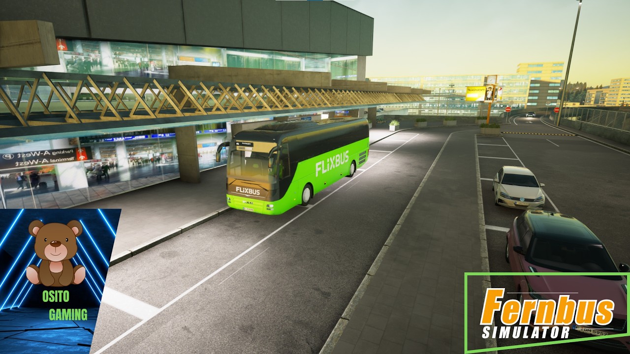 Conduciendo desde Frankfurt a Frankfurt Airport | #fernbussimulator
