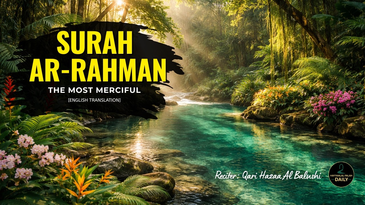 Surah Ar-Rahman | Beautiful Recitation | Qari Hazaa Al Balushi | English Translation
