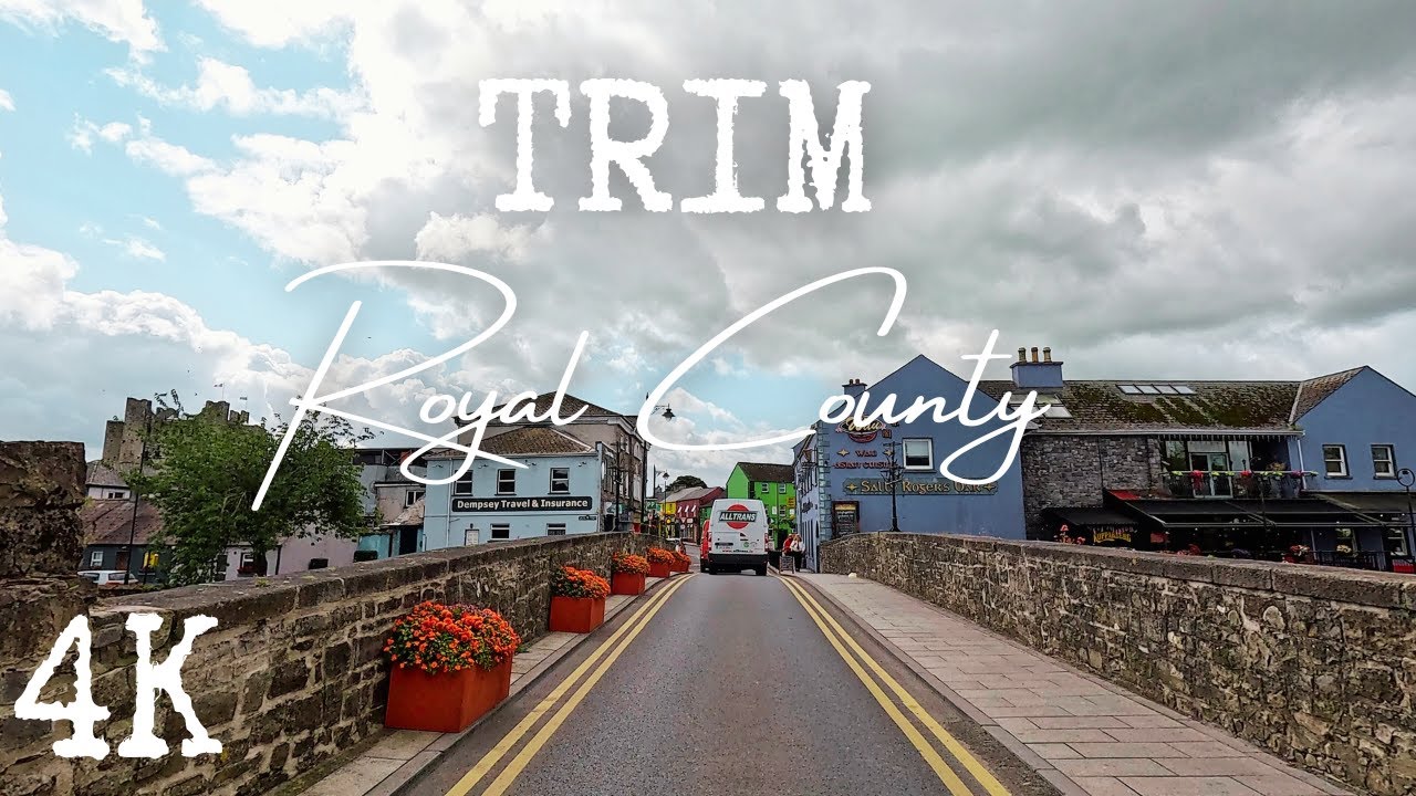 Donkeys, Braveheart and Ireland's largest Anglo-Norman Castle - Trim Town Tour, 2024 [4k ASMR]
