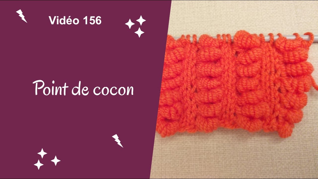 Point de cocon au tricot