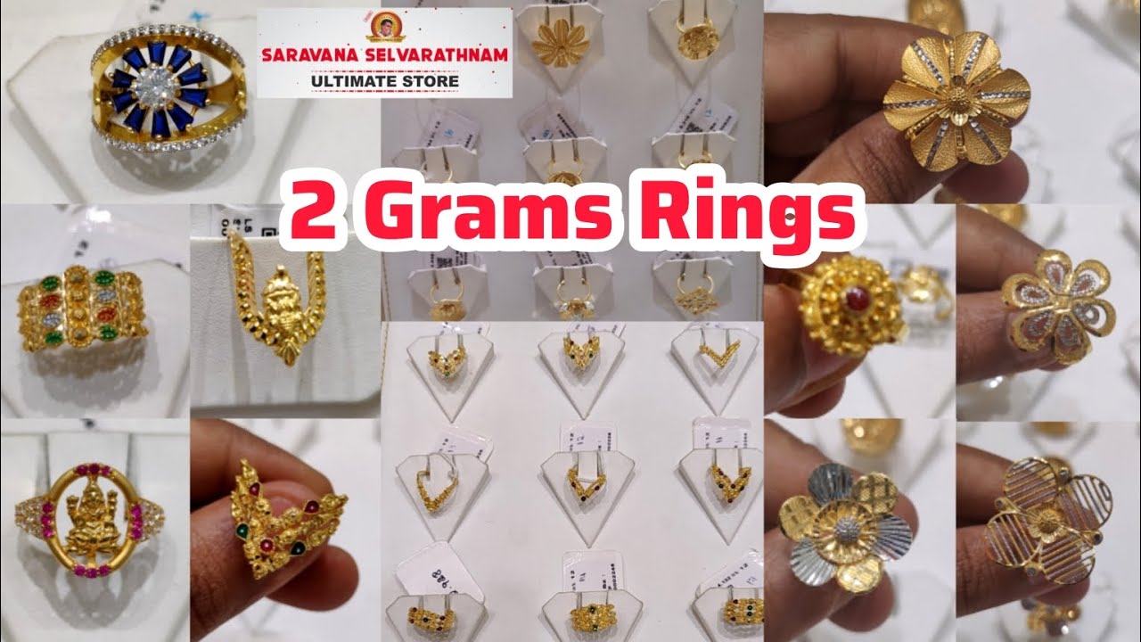 1 Gram Onwards Gold Rings Saravana Selvarathnam Dailywear, Casting, Lakshmi, Palaka, Nelivu Rings