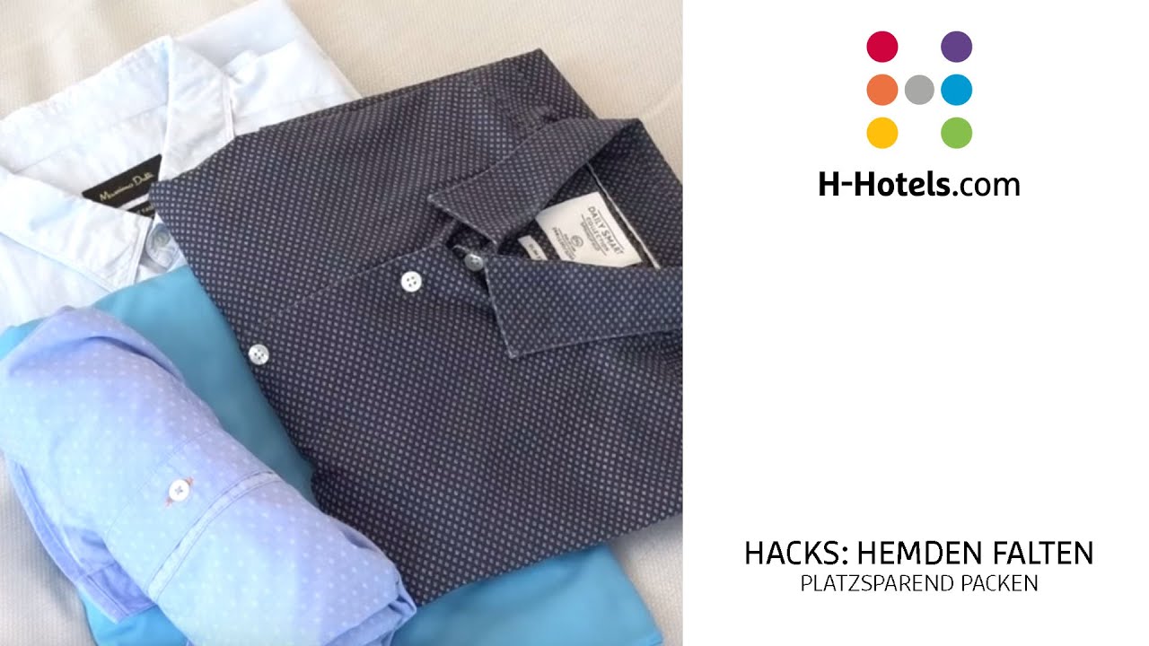 Hemden Falten Trick: Hemden platzsparend zusammenlegen