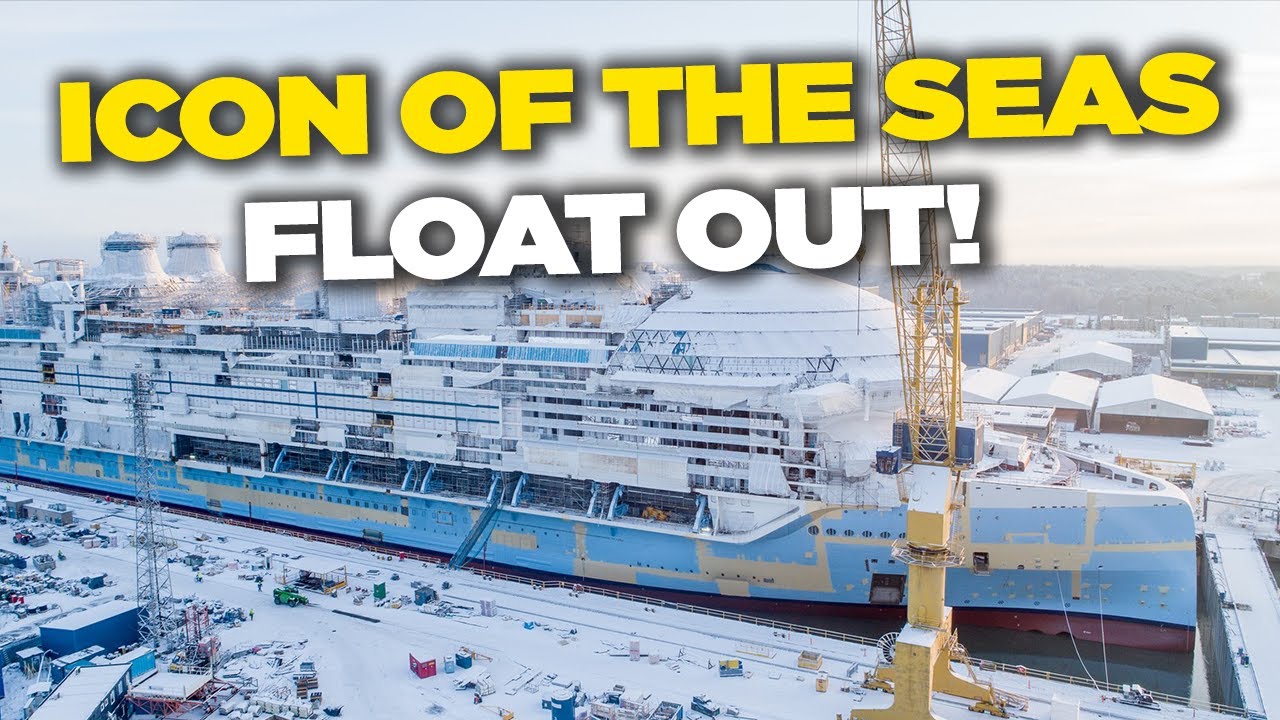 Icon of the Seas floated out at shipyard