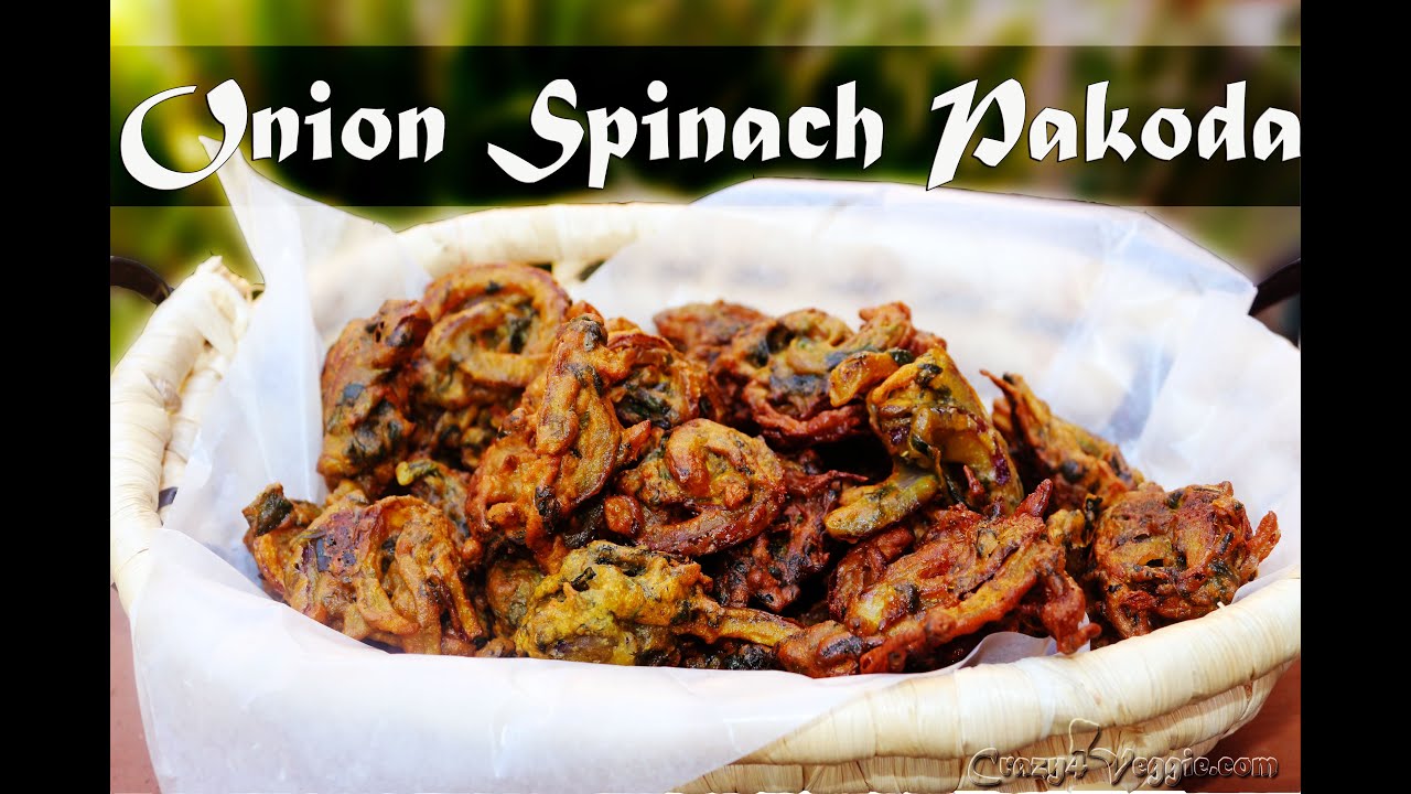 Onion spinach pakoda by crazy4veggie.com