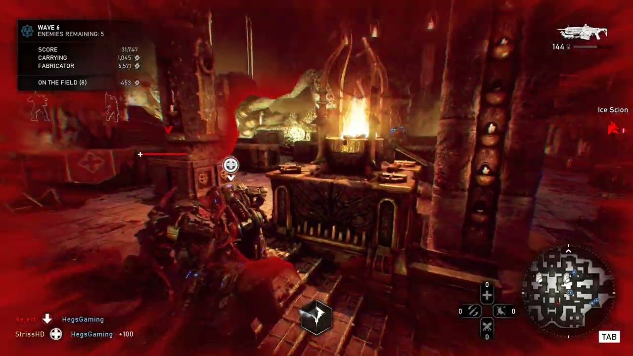 Gears 5 Horde on "Nexus" Master difficulty wave 1-50 Brawler | 1440p