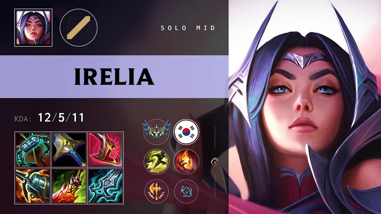 Irelia Mid vs Zoe - KR Challenger Patch 26.12