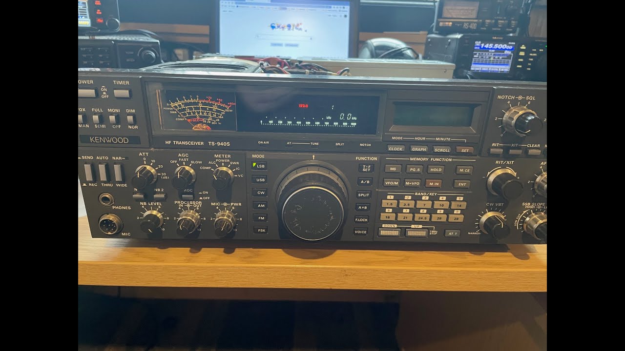 Kenwood TS-940S Dot display problem, PLL out of lock. Fix