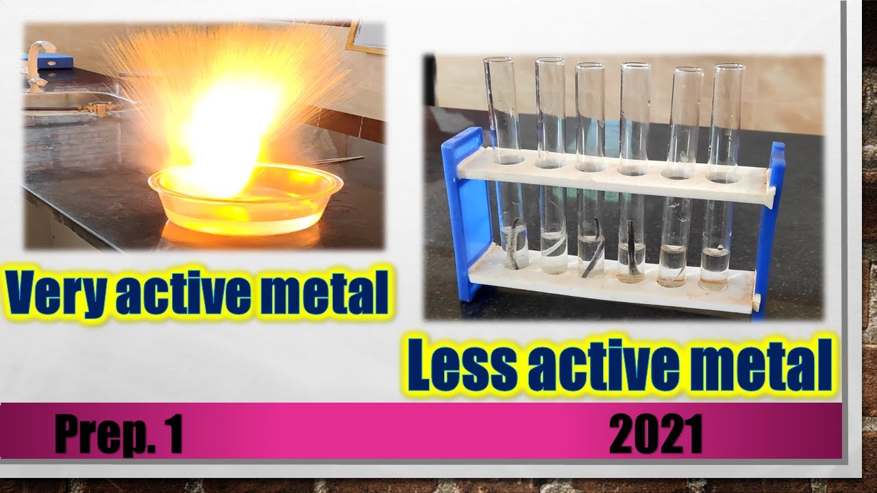 Very active & less active metals