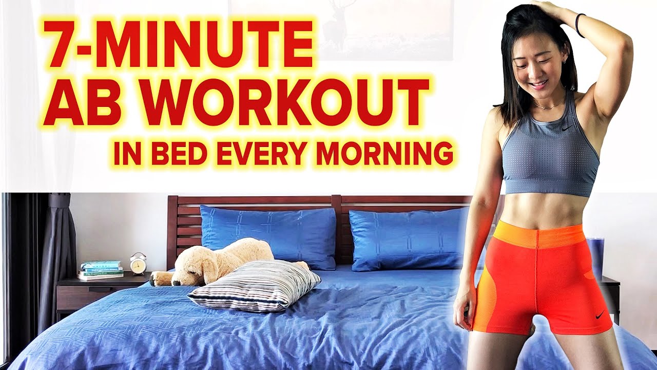 7-Minute AB Workout to Do in Bed Every Morning | Joanna Soh