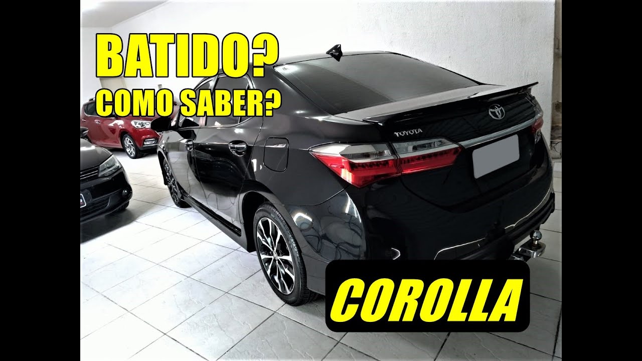 Avaliando um Toyota Corolla  2018 - Frente e cofre do motor.