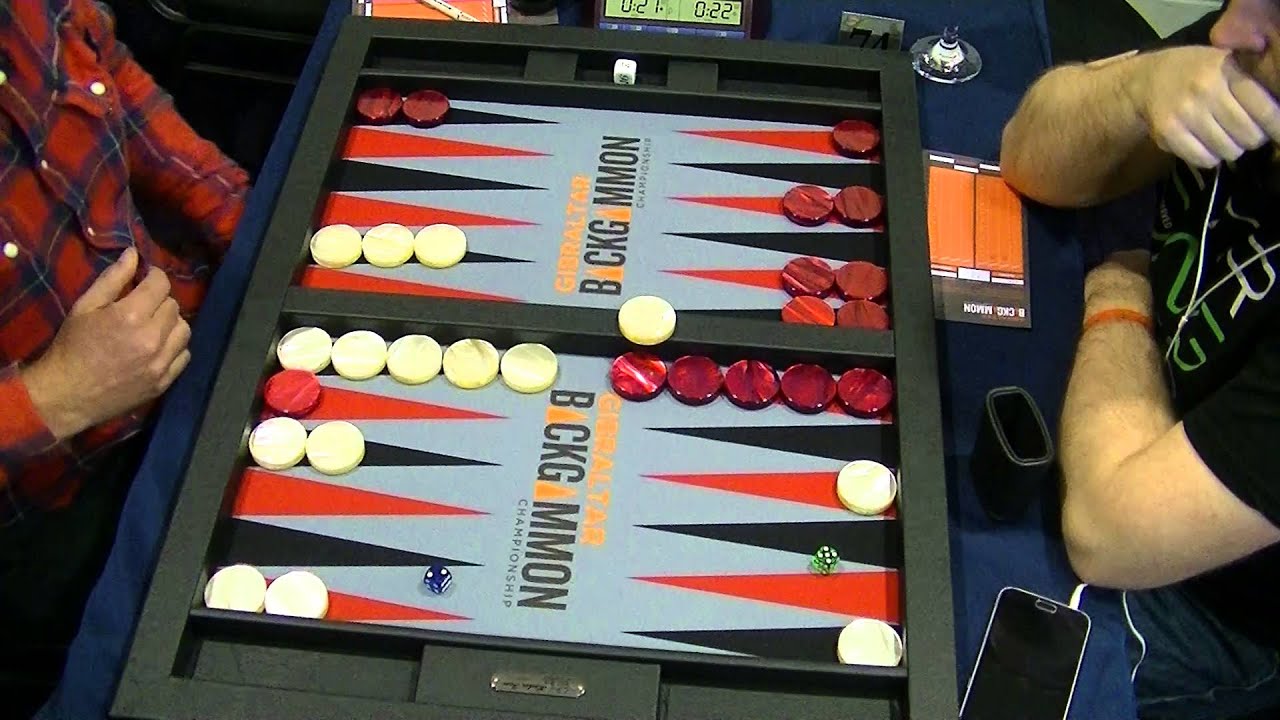 Gibraltar Backgammon Championships 2016 - Round 1 - Peter Carlsson - Jacek Wojciechowski