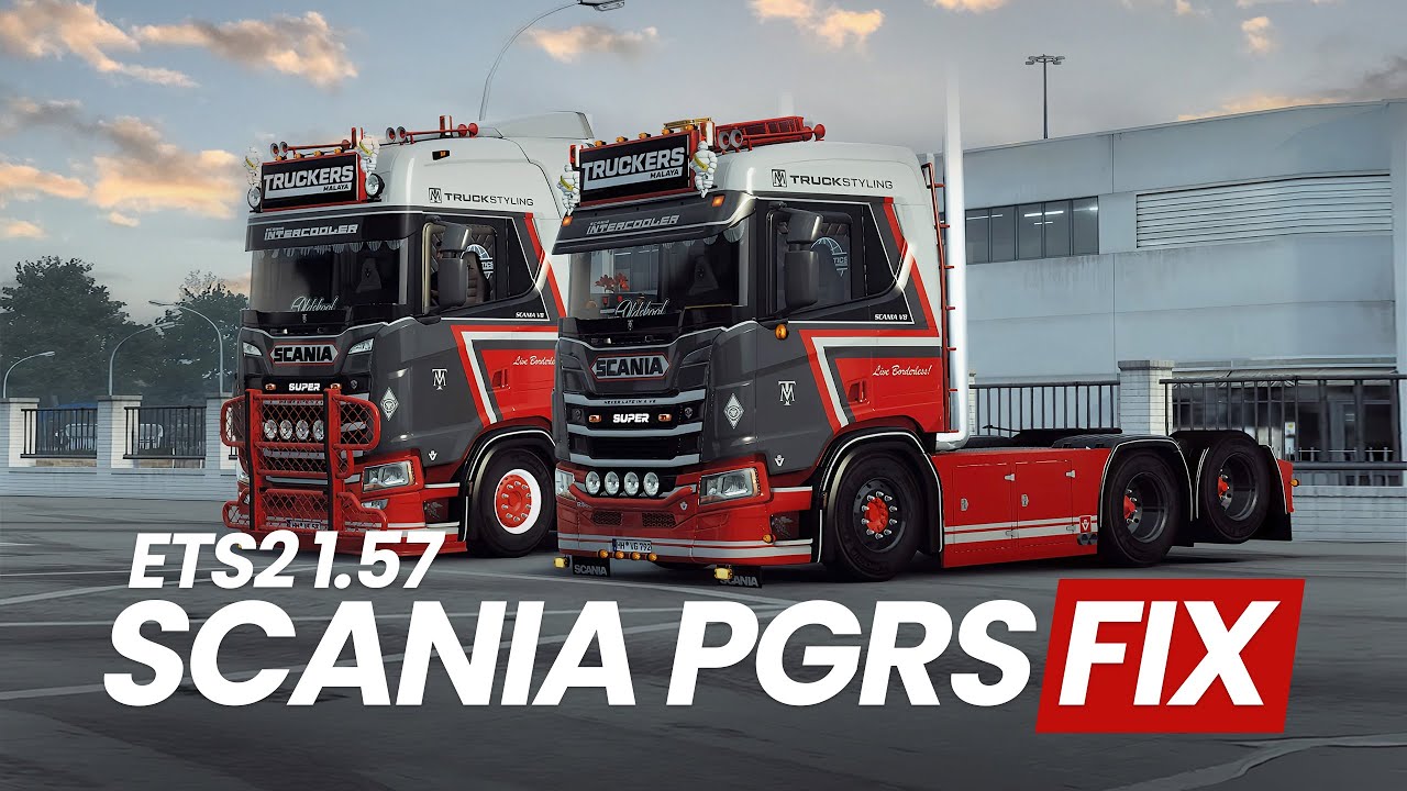 [Устарело] Теперь всё работает! Пакет Scania PGRS от Юджина в ETS2 1.57 | Scania PGRS FIX с новым...