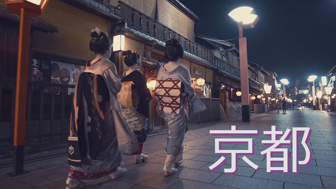 京都の夜動画 - The Night Scene of Kyoto (SONY a7S2 4K  Pilotfly H2 ジンバル)