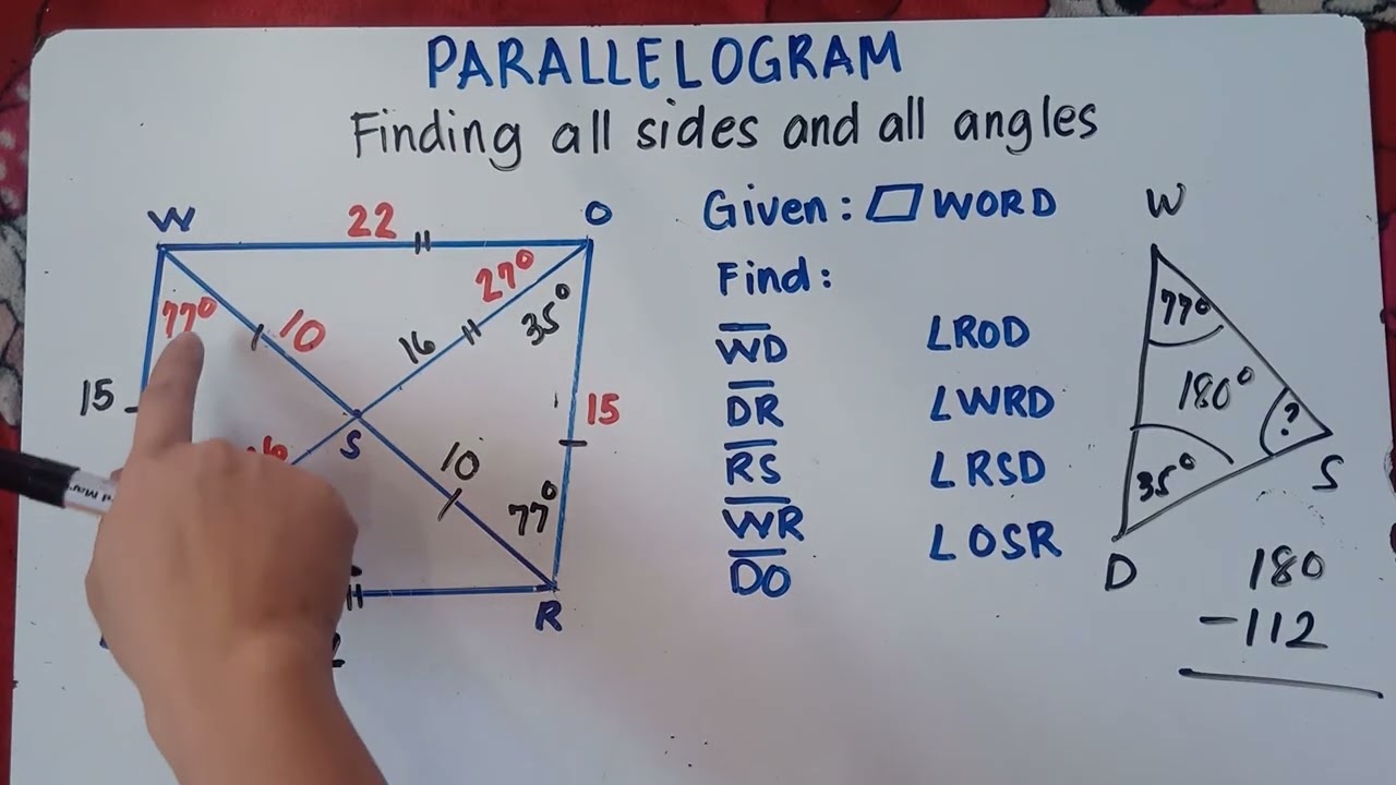 Parallelogram | Finding all sides and all angles | Explain in Detailed |