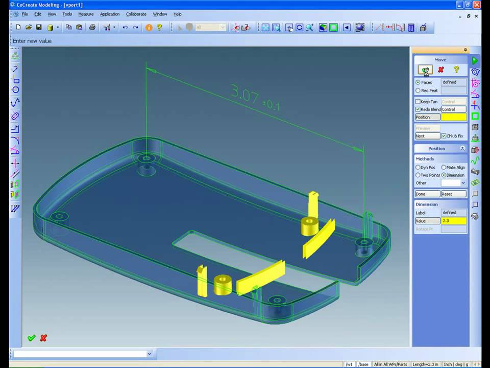 3D CAD: Creo Elements/Direct Modeling quick design response