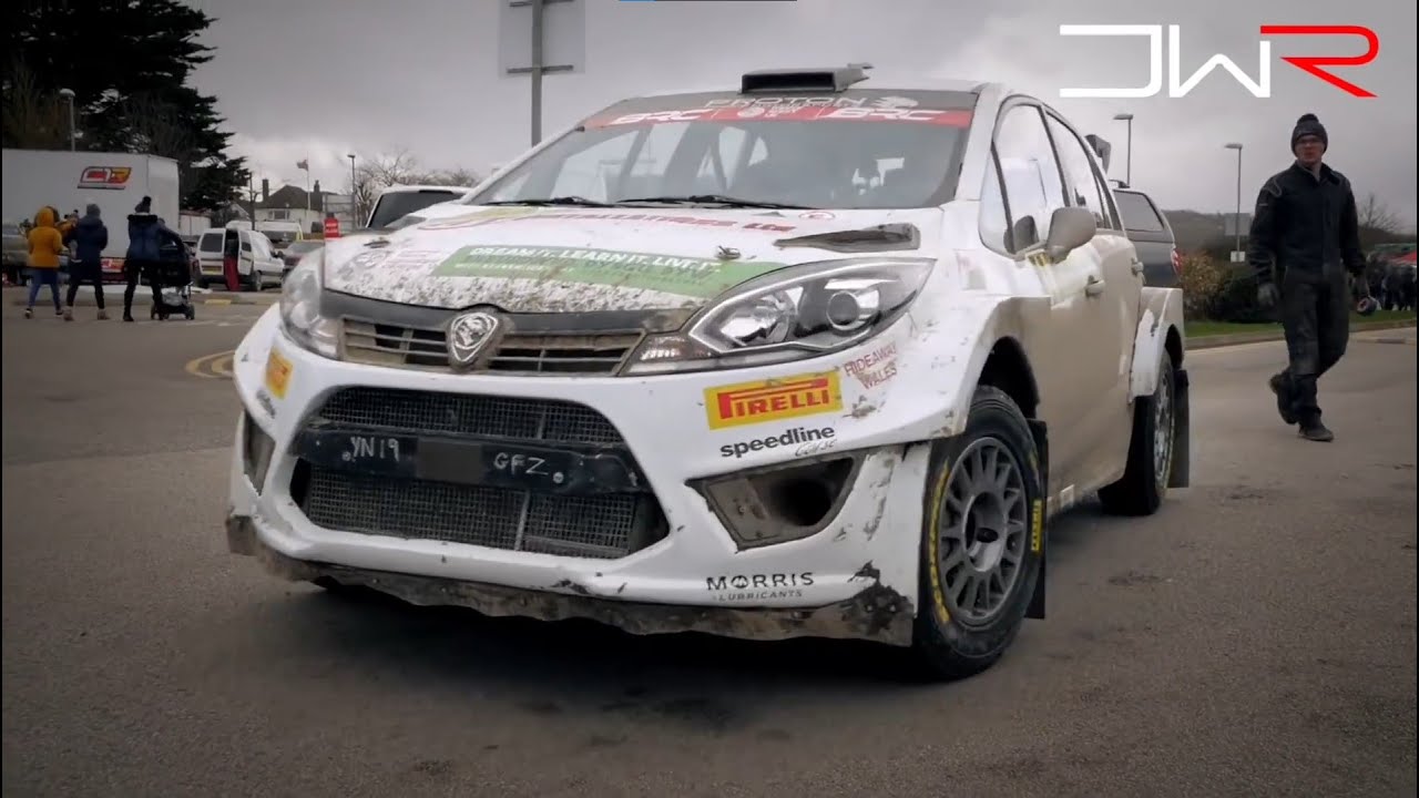 Highlights Proton Iriz R5 rally car in action rallying on Cambrian Rally 2020