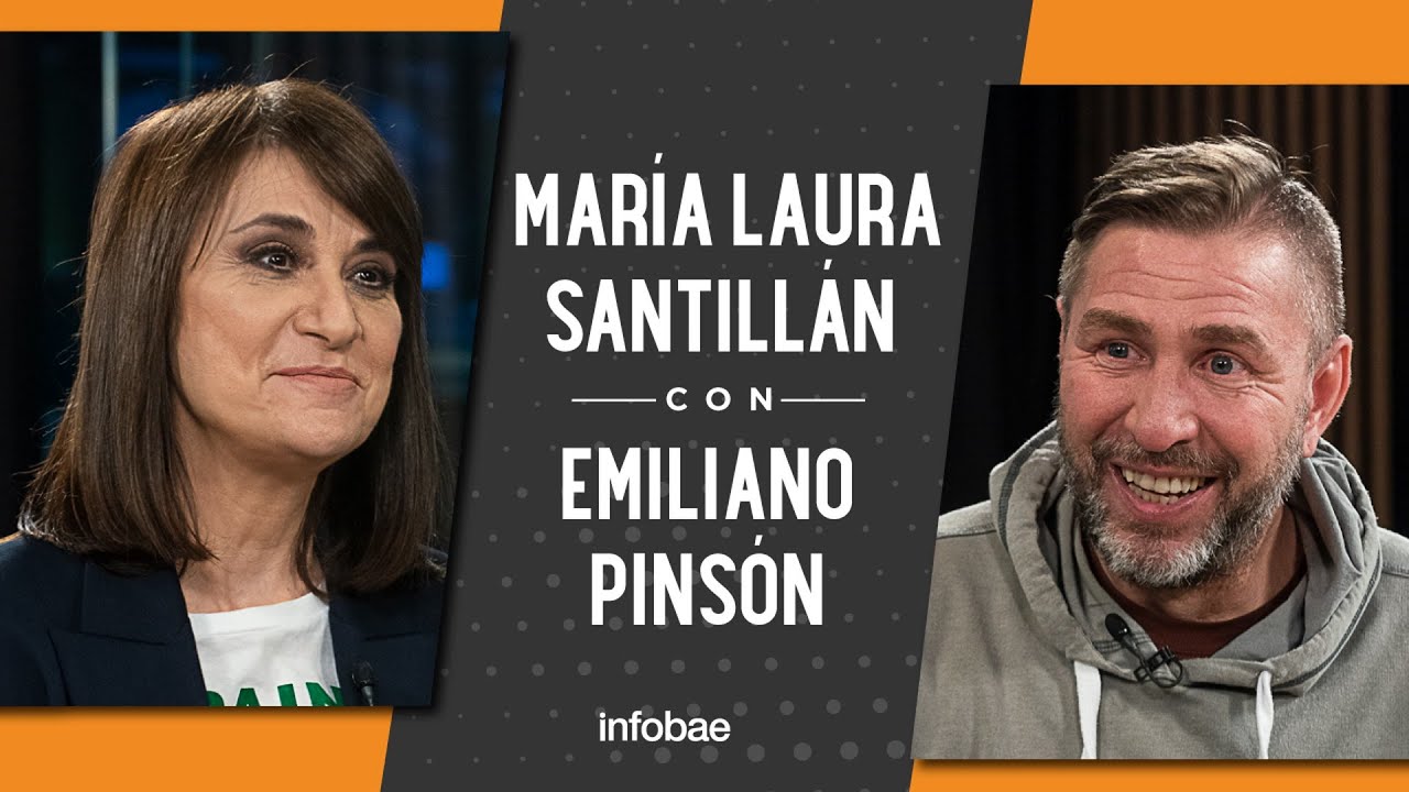 Emiliano Pinsón con María Laura Santillán: 