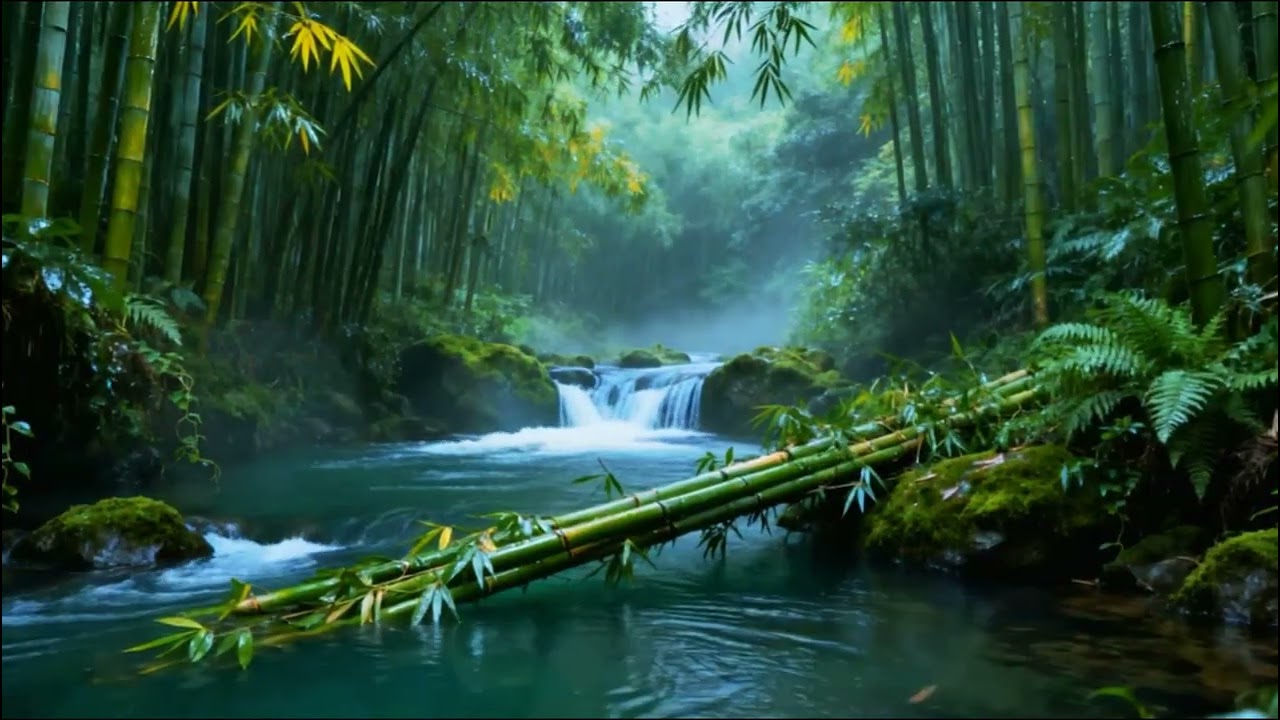 Relaxing Forest River Flow with Birds | Soothing Nature Sounds for Sleep