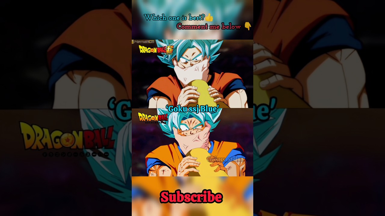 Which One Is Best 🤔 #goku #anime #shorts