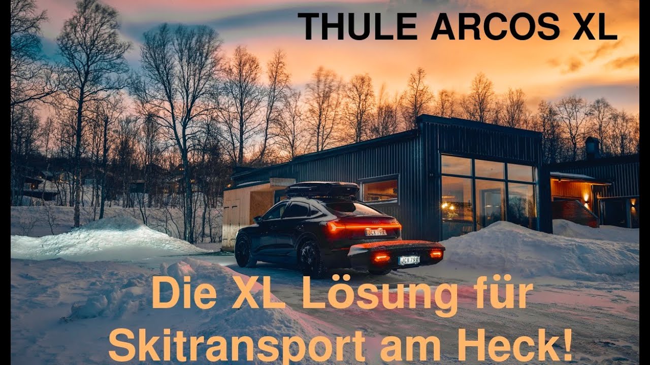 Heckbox Thule Arcos XL die Skibox für die Anhängerkupplung