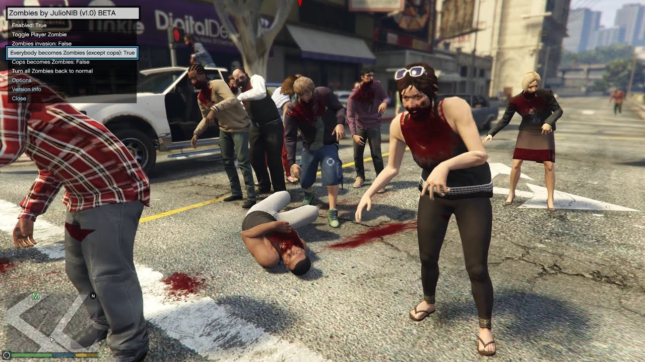 My GTA 5 ZOMBIES mod, first try