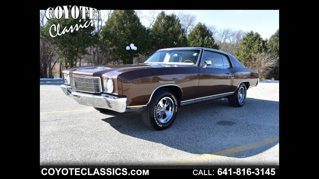 1970 Monte Carlo For Sale at Coyote Classics