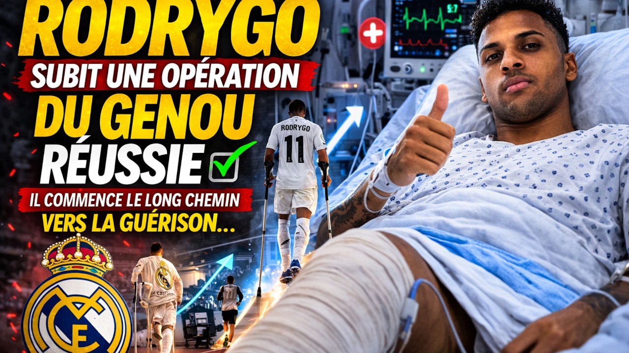 🚨 DRAME AU REAL MADRID : Rodrygo gravement blessé… opération du genou et saison TERMINÉE ?