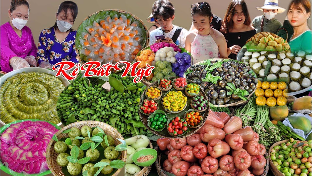 Bất ngờ chợ qu&ecirc; T&acirc;n Thuận Đ&ocirc;ng nhiều m&oacute;n ngon, rẻ, sạch sẽ kh&aacute;ch du lịch gần xa &ugrave;n &ugrave;n k&eacute;o đến
