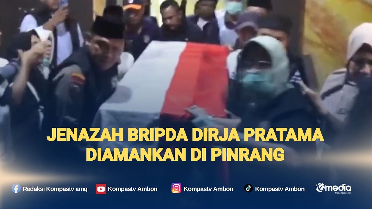 Jenazah Bripda Dirja Pratama Diamankan di Pinrang