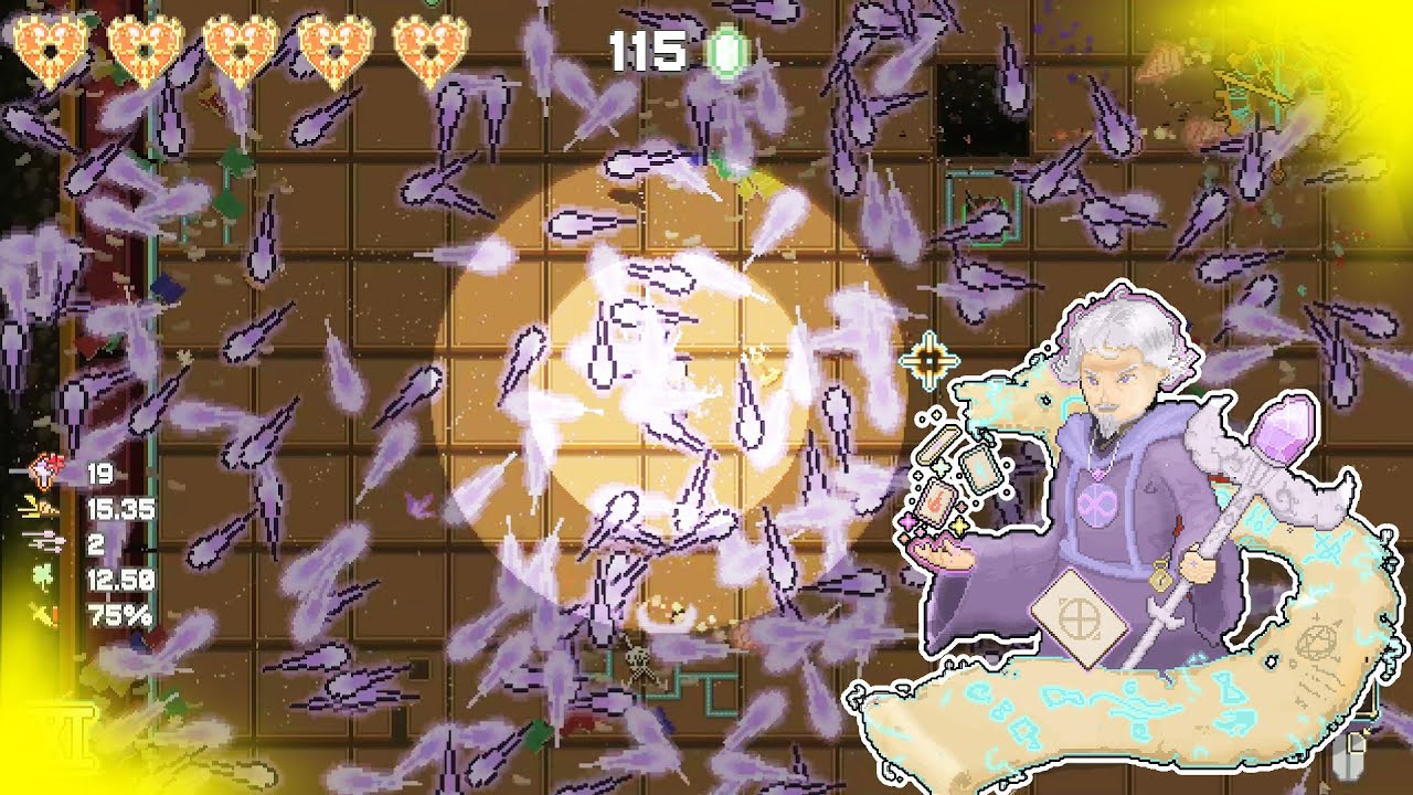 Crazy Magical Bullet Storm In This Reverse Bullet Hell | Cult Of Babel