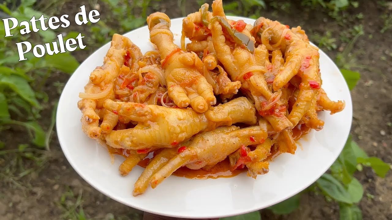 Pattes de poulet sauté très bon et bien assaisonné, un Délice