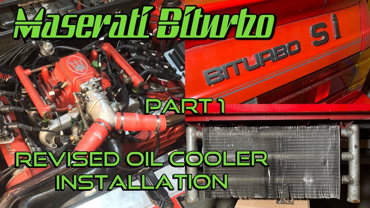 1987 Maserati Biturbo Oil Cooler Installation - Part 1