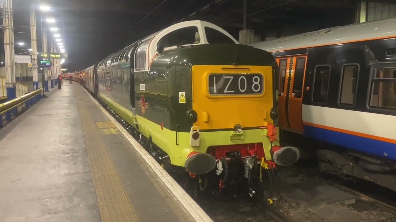 D9000 on the 1Z08 Deltic Express arrives Euston 0008 12th March 2026
