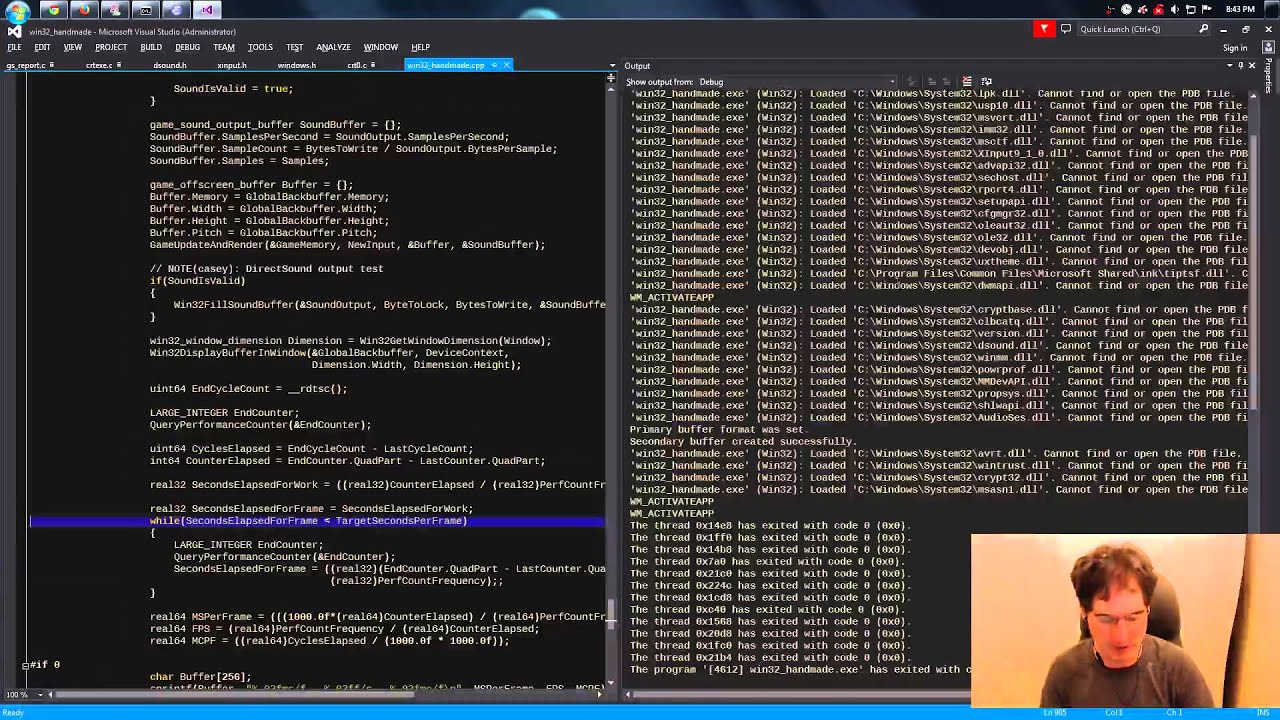 Handmade Hero Day 018 - Enforcing a Video Frame Rate
