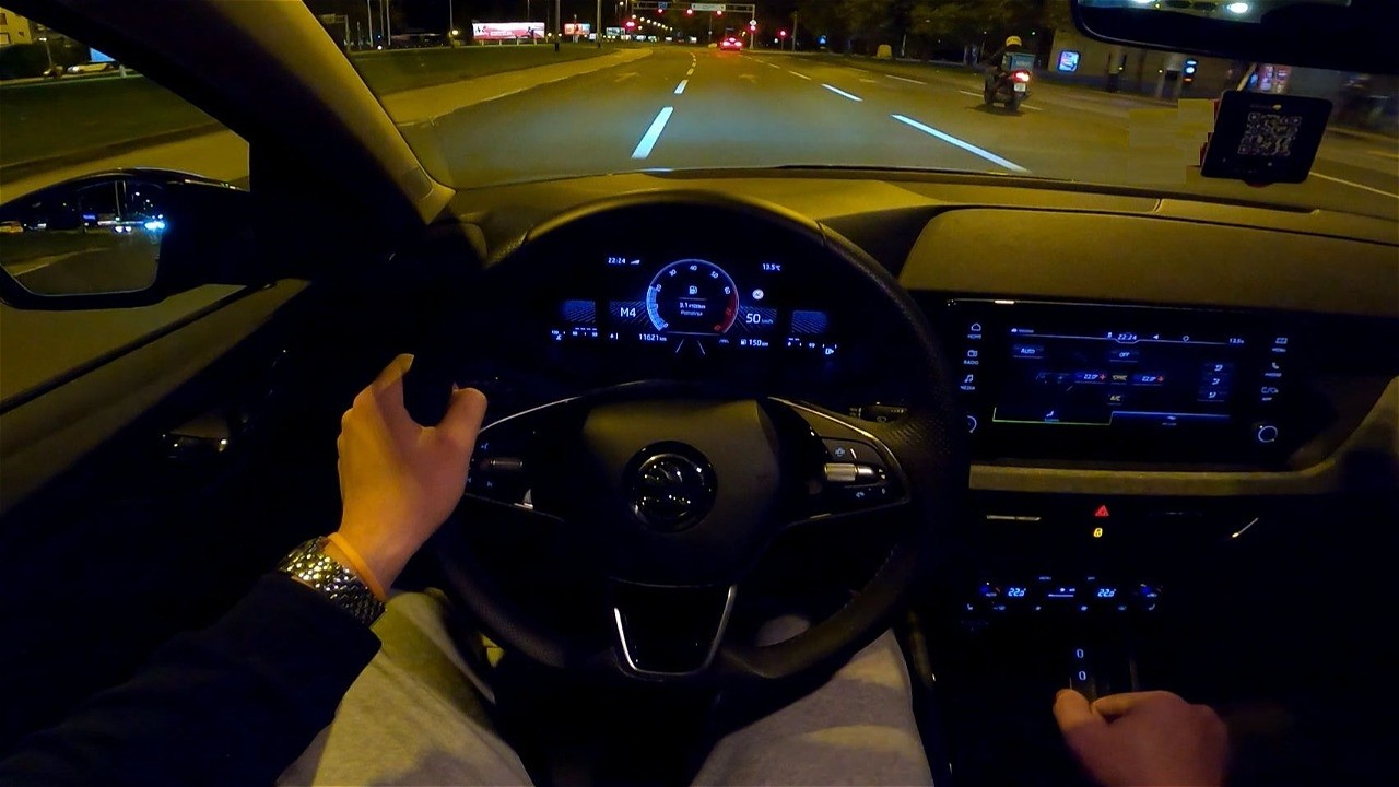 2025 Skoda SCALA Selection [1.0 TSI, 115 HP] Night POV Test drive CARiNIK