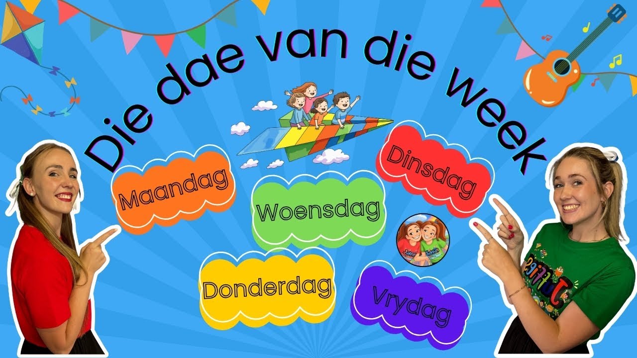 Dae van die Week | Leer die Dae van die Week vir Kinders (Afrikaans)