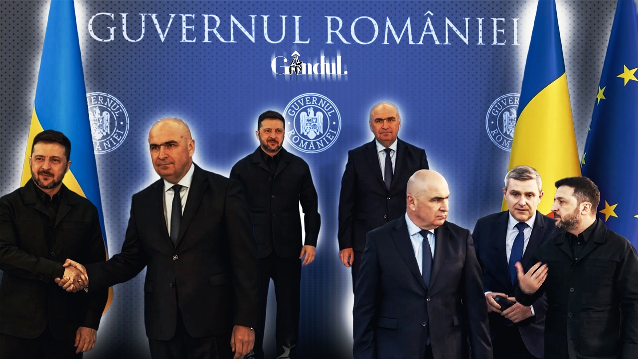 Imagini de la întrevederea dintre Volodimir Zelenski și Ilie Bolojan