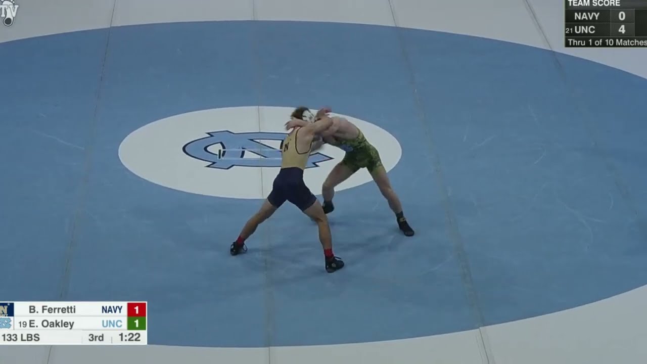 Navy vs North Carolina | College Wrestling Highlights 2025 | Ferretti vs Oakley