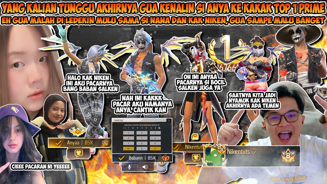 YANG KALIAN TUNGGU AKHIRNYA GUA KENALIN SI ANYA KE KAKA TOP 1 PRIME GUA DILEDEKIN MULU SAMA SI NIKEN