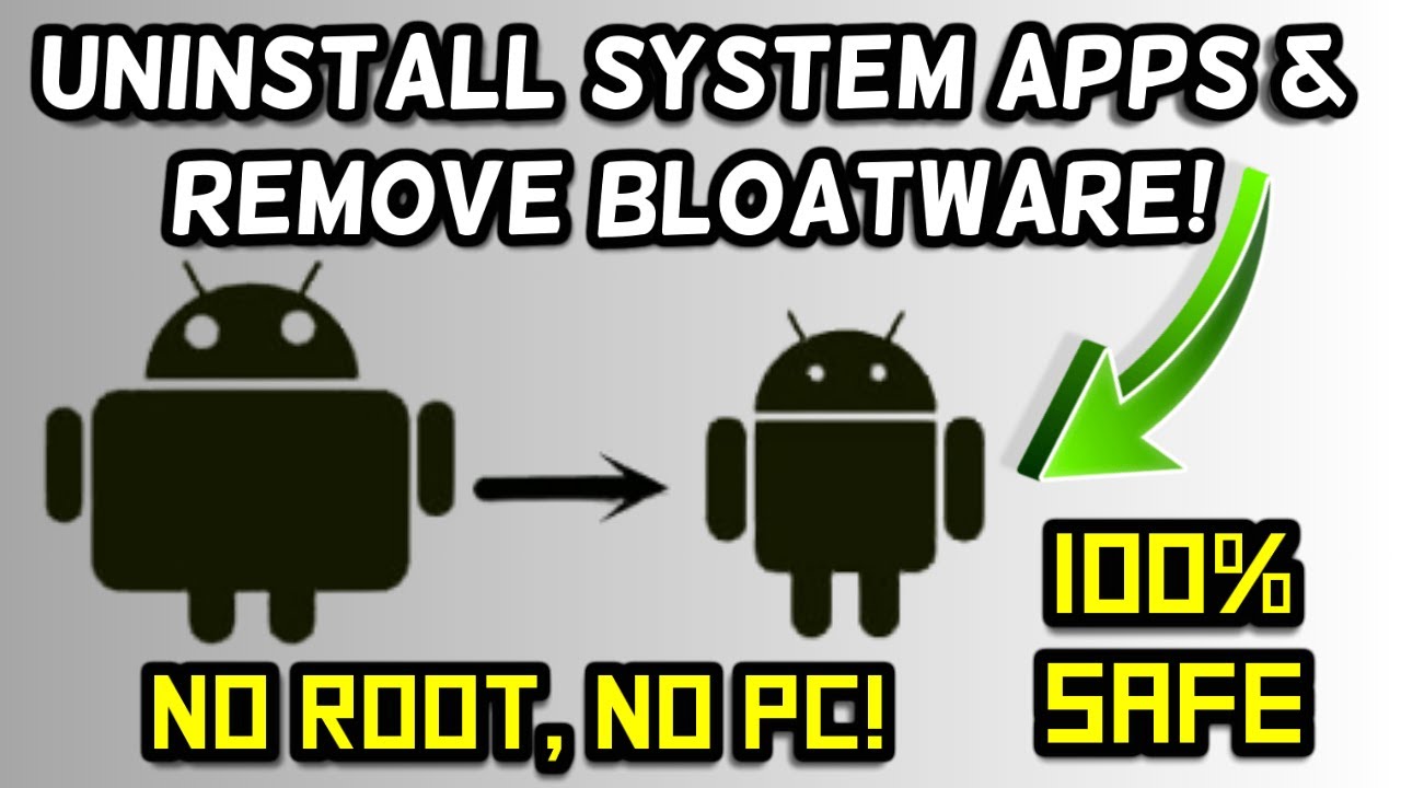 How to delete system apps on Android