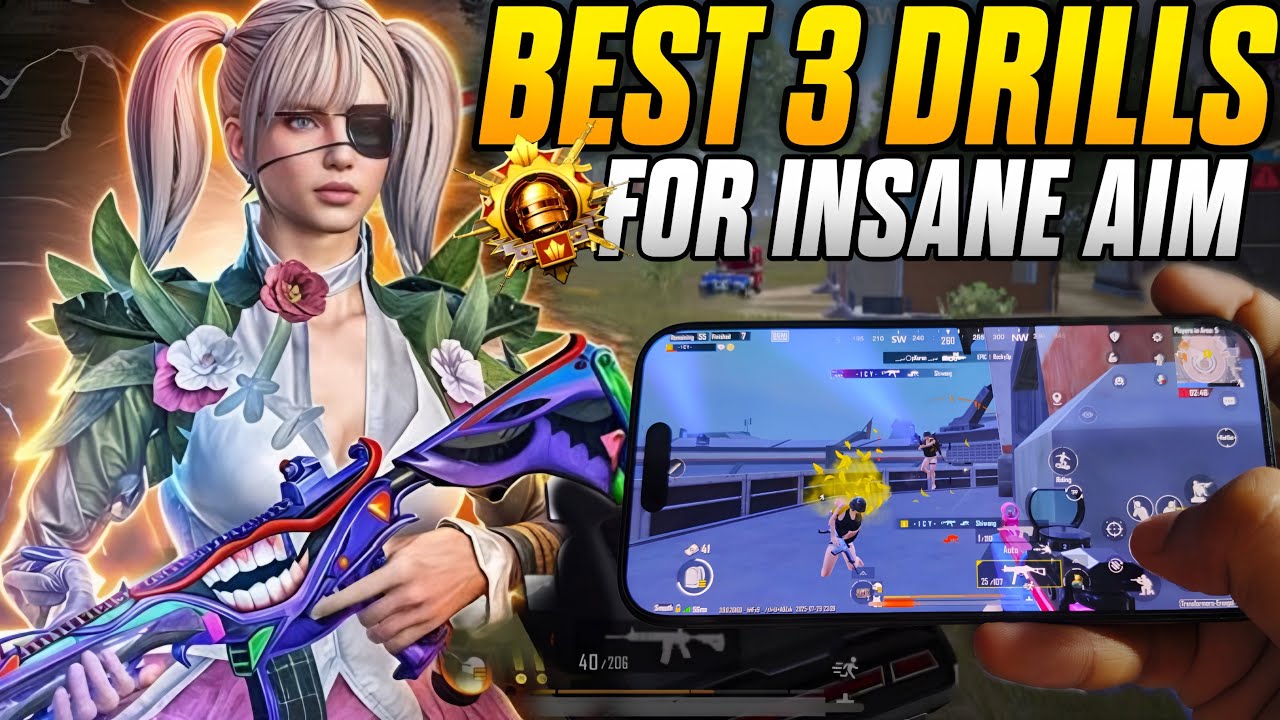 HOW TO IMPROVE AIM IN BGMI 🥵| Best 3 Chinese Training Drills That Improve Aim | PUBG MOBILE/BGMI