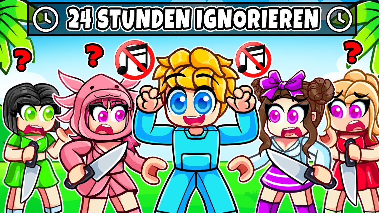 Ukri ignoriert seine VERRÜCKTEN Fan Girls für 24 Stunden in Roblox!