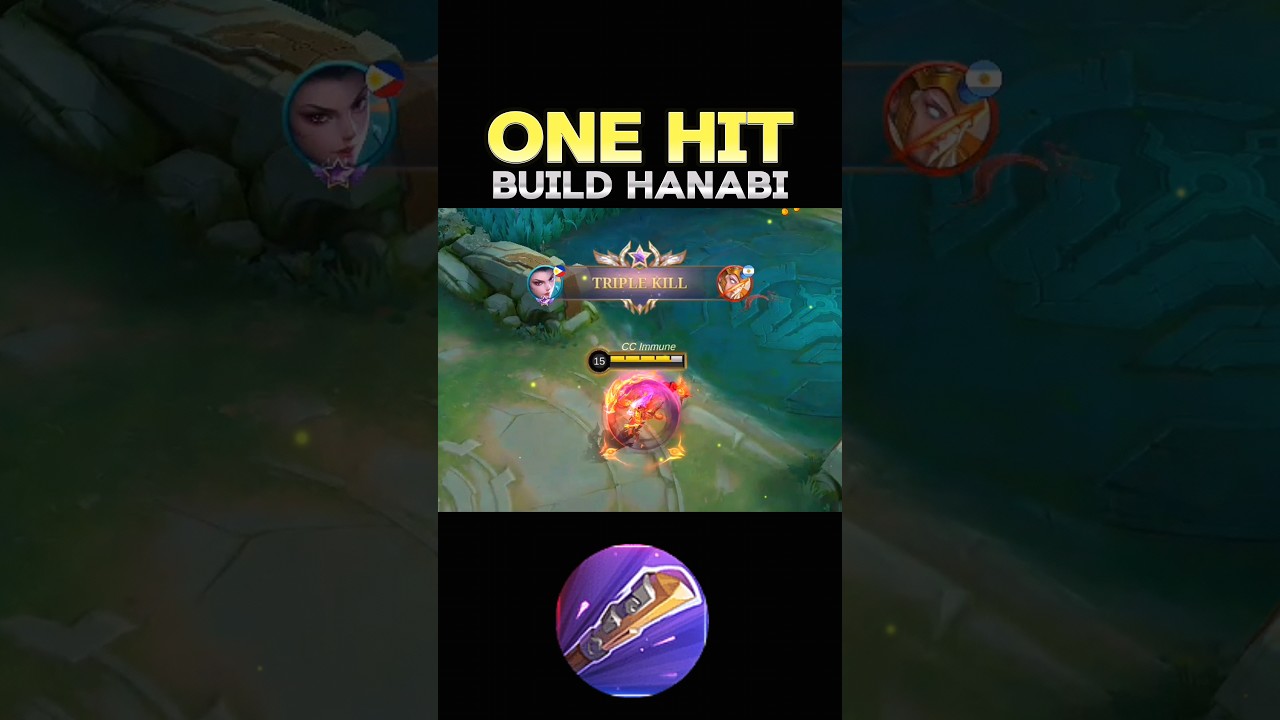 😱 WATCH THIS - BEST BUILD HANABI 2024❓ ~ MLBB 🔥 #mobilelegends #onehitbuild #hanabi #shorts