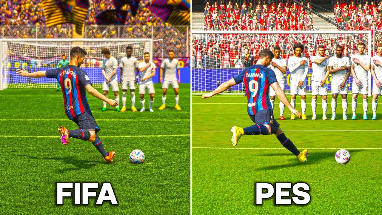 РОБЕРТ ЛЕВАНДОВСКИ Штрафные • FIFA vs PES (2011-2023)